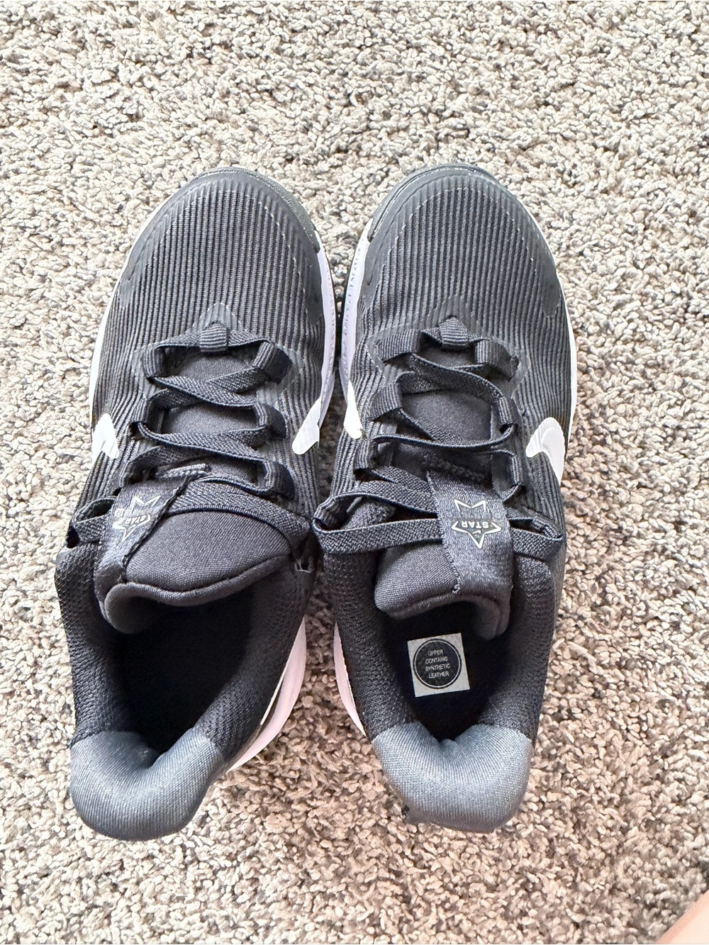 Nike Kid’s Black Athletic Running Shoes